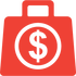 Money briefcase icon