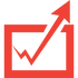 Stock chart icon