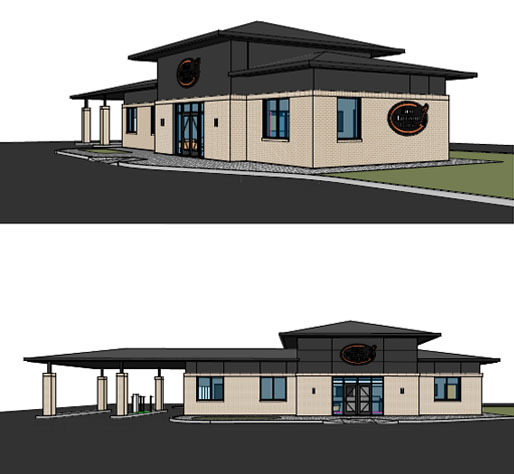 A rendering of the future Buckman branch